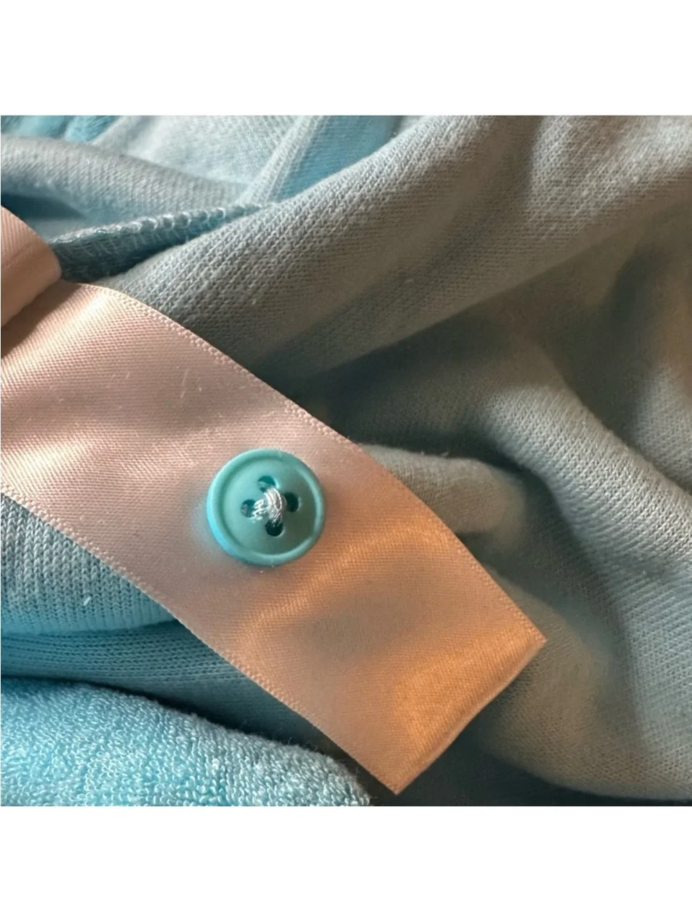 ASOS Collusion Terrycloth Button-Up Shirt in Aqua Blue - Picture 8 of 11